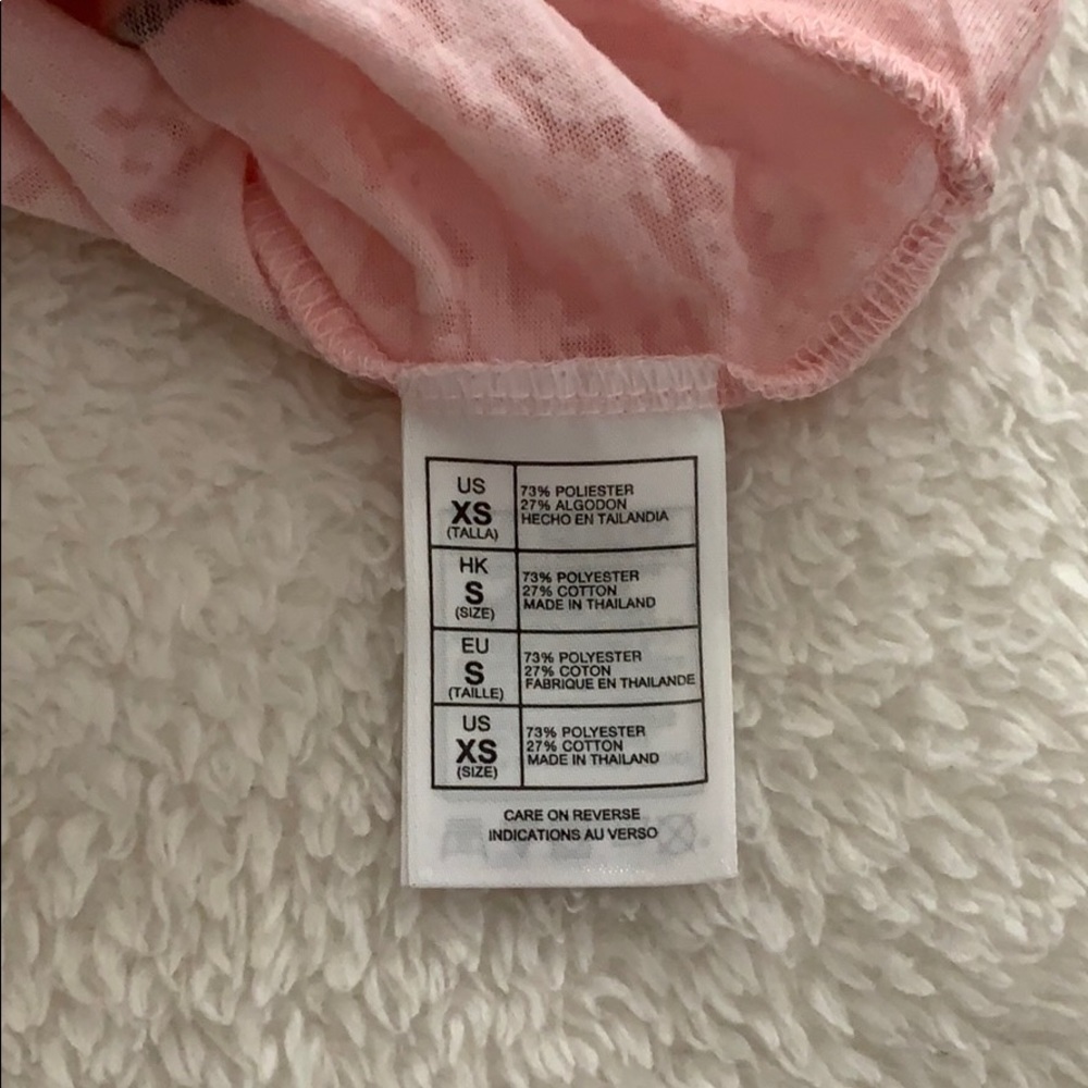GUC Juniors XS Mickey Mouse pink tank top - Picture 3 of 4